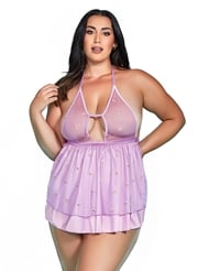 Front view of MISS SUNSHINE PLUS SIZE BABYDOLL