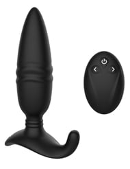 Additional  view of product ANAL AFFAIR THRUSTING PLUG WITH TAINT TICKLER with color code BK