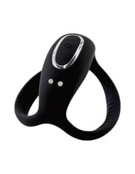 Additional  view of product PLAY TOGETHER VIBRATING DUAL RING with color code BK