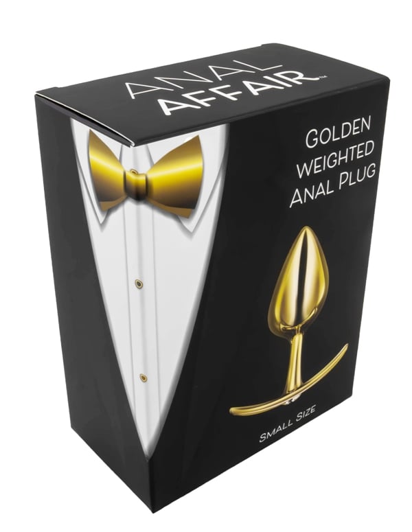 Anal Affair Small Weighted Anal Plug ALT2 view Color: GD