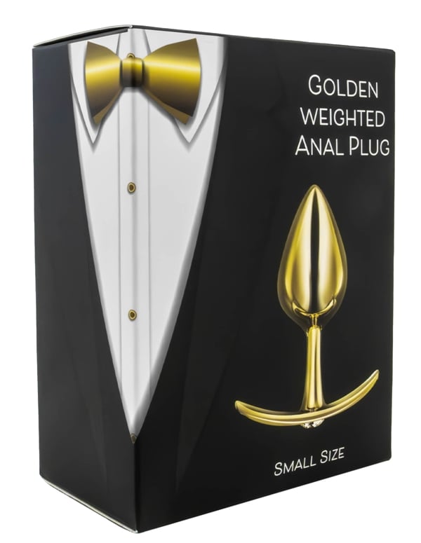 Anal Affair Small Weighted Anal Plug ALT5 view Color: GD