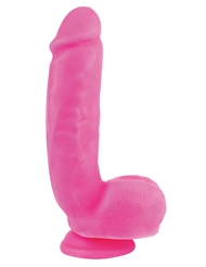 Alternate front view of LOVERBOY PINK COMET DILDO