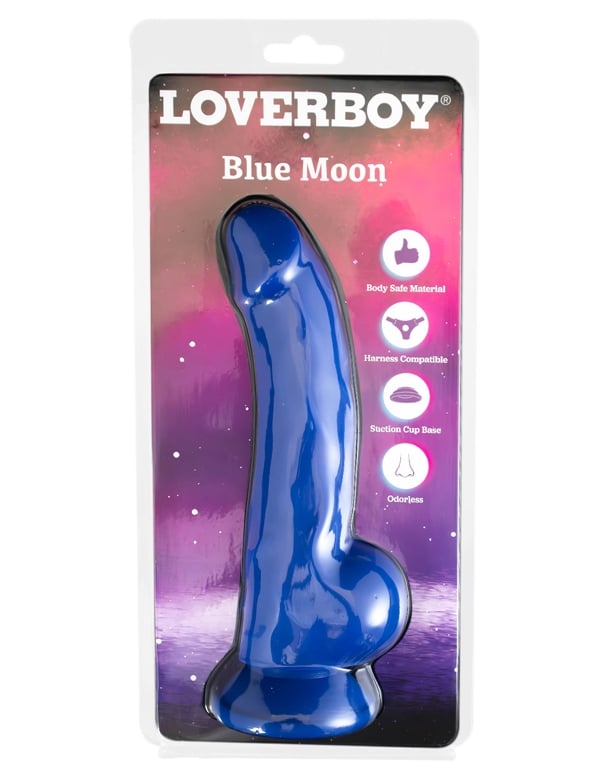 Loverboy Blue Moon Dildo ALT4 view Color: BL