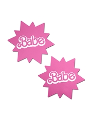 Front view of PASTEASE BARBIE BABE SUNBURST PASTIES
