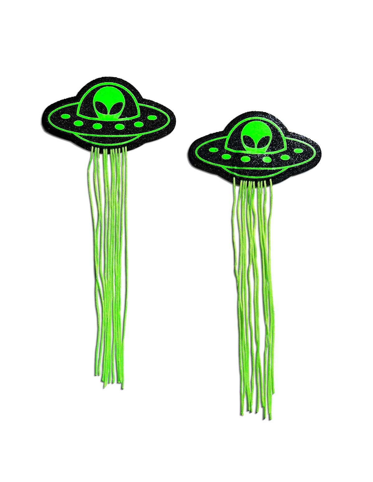 alternate image for Pastease Tassel Ufo Alien Glow Pasties