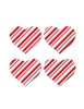 Additional RED/WHITE view of product PASTEASE CANDY STRIPE HEART PASTIES with color code RWH