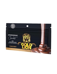 Alternate back view of GOLD LION CHOCOLATE ENHANCEMENT