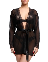 Additional  view of product DITA VON TEESE SEDUCA ROBE with color code BK