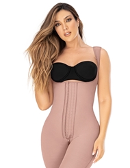 Additional  view of product HIGH BACK AND KNEE LENGTH HIGH COMPRESSION SHAPEWEAR - MOCHA with color code MCA