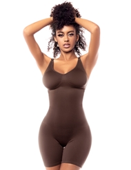 Additional  view of product LOW COMPRESSION SEAMLESS FULL BODYSUIT - COCOA with color code CHO