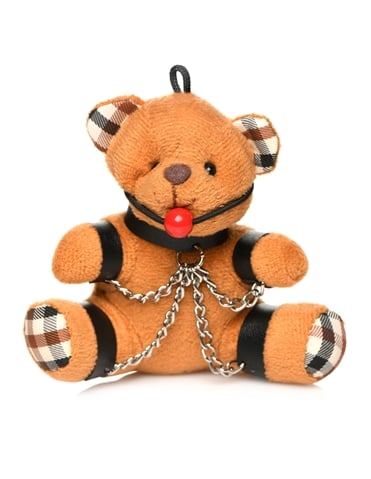 GAGGED TEDDY BEAR KEYCHAIN - AH118-03151