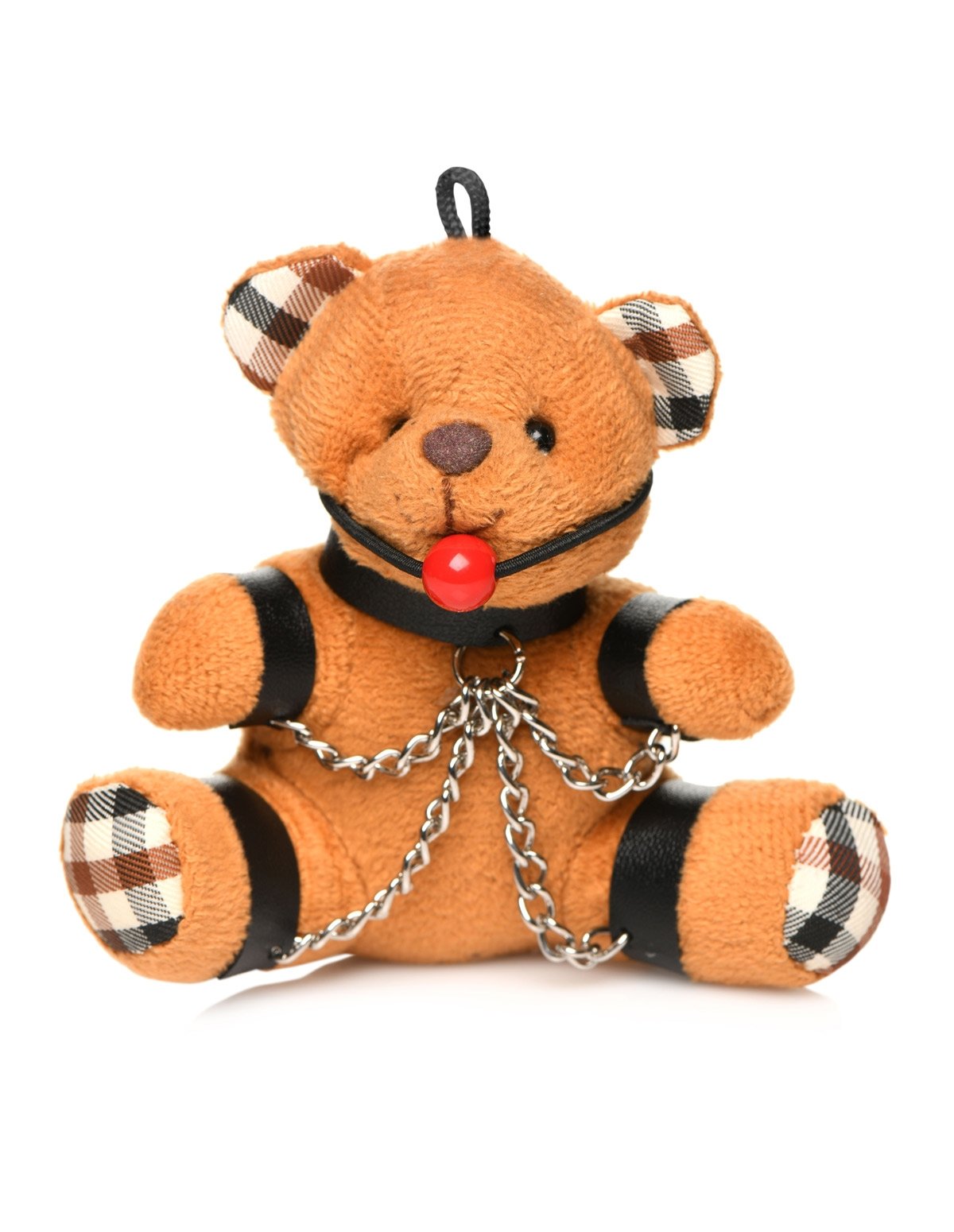 alternate image for Gagged Teddy Bear Keychain