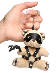 Front view of BDSM TEDDY BEAR KEYCHAIN