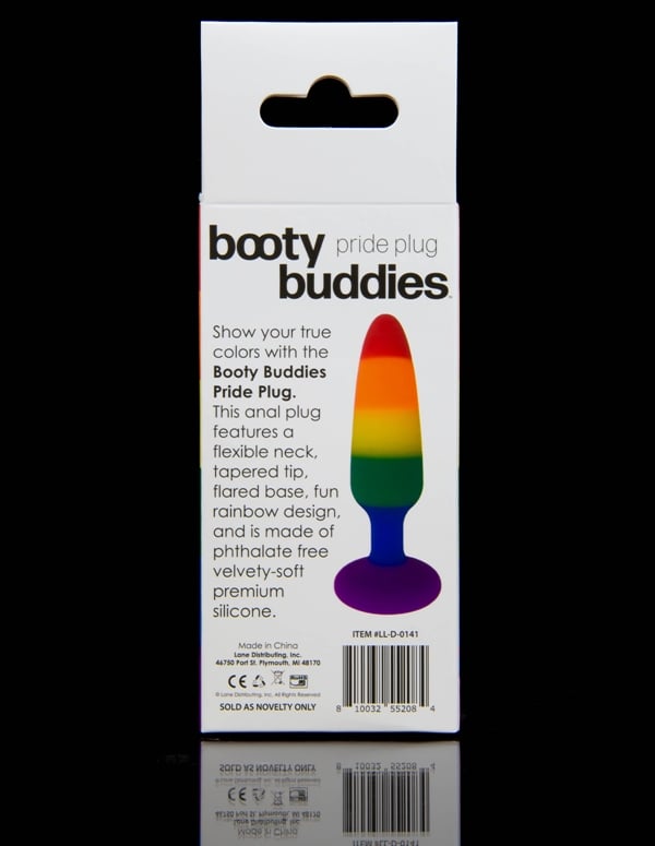 Booty Buddies Pride Plug ALT2 view Color: RW