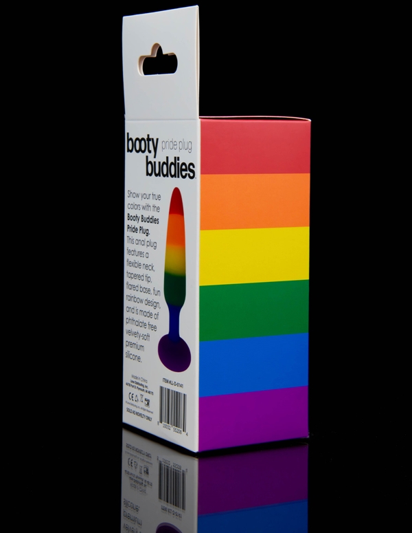 Booty Buddies Pride Plug ALT3 view Color: RW