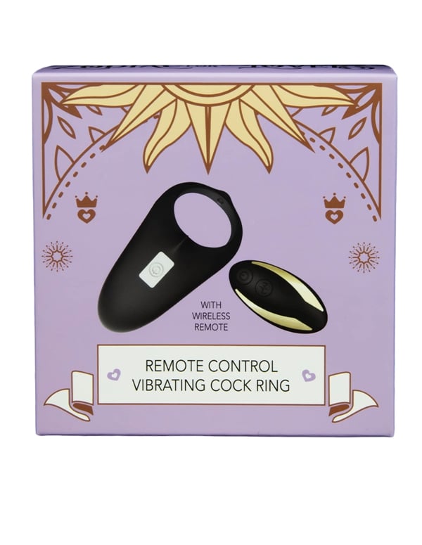 Zodiac For Lovers Remote Control Vibrating C-Ring ALT2 view Color: BK