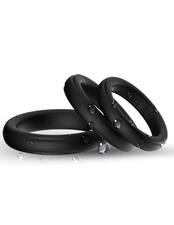 Zodiac For Lovers Stay Hard C-Ring Set ALT10 view Color: BK
