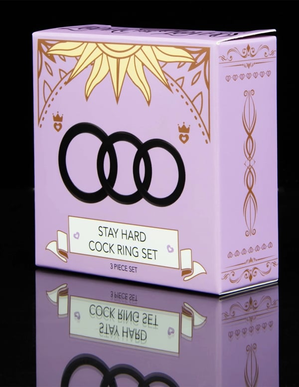 Zodiac For Lovers Stay Hard C-Ring Set ALT4 view Color: BK