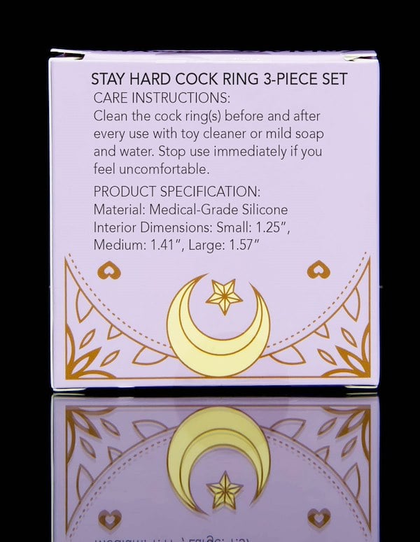 Zodiac For Lovers - Stay Hard C-Ring Set ALT5 view Color: BK