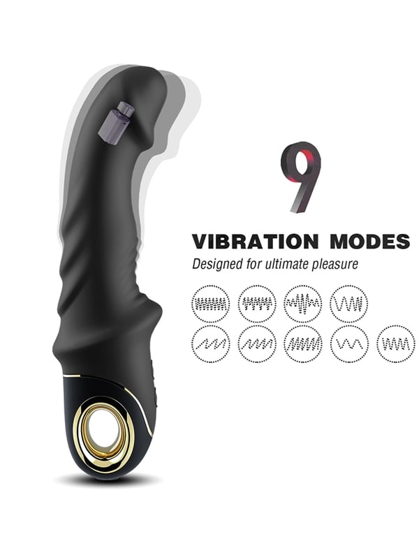 Zodiac For Lovers Realistic G-Spot Vibrator ALT5 view Color: BK
