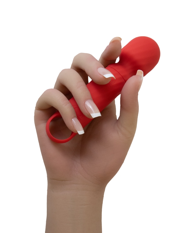 PLEASURE ON-THE-GO MINI TRAVEL WAND ALT2 view Color: RD