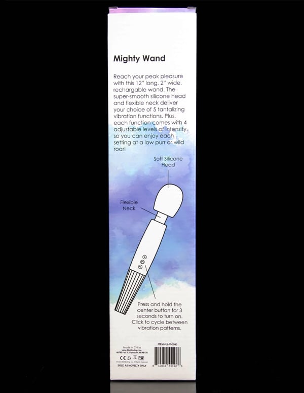 Love Essentials Mighty Wand Massager ALT3 view Color: BK