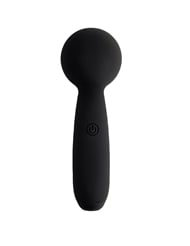 Front view of NEVER LONELY MINI POP WAND MASSAGER