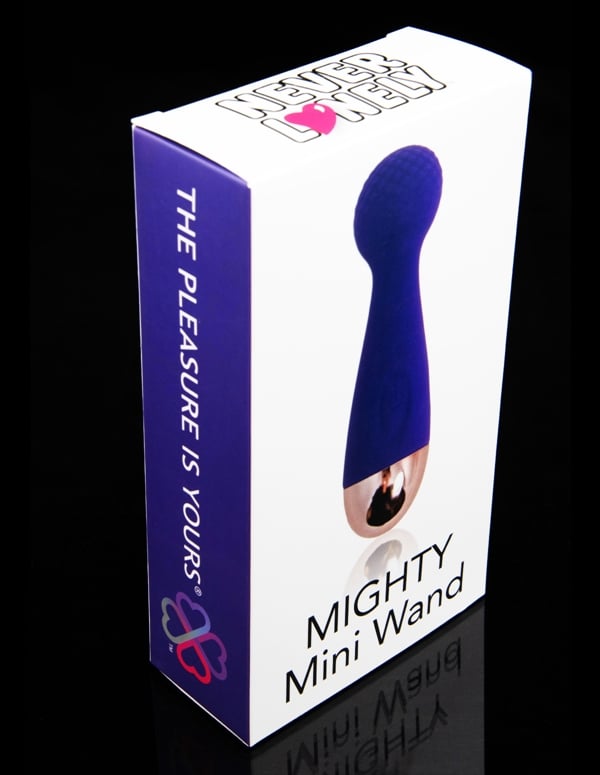 Never Lonely Mighty Mini Wand Massager ALT3 view Color: PR