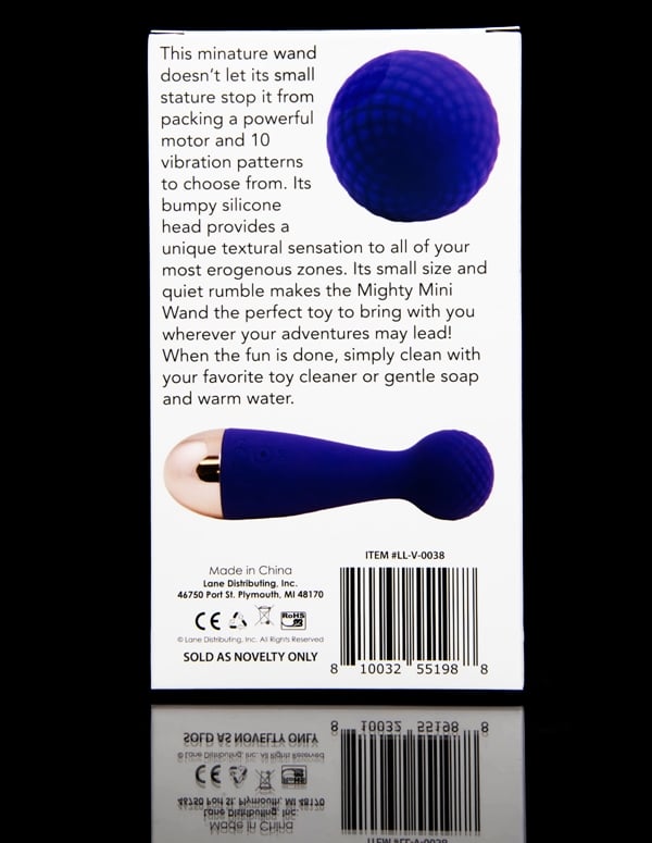 Never Lonely Mighty Mini Wand Massager ALT5 view Color: PR