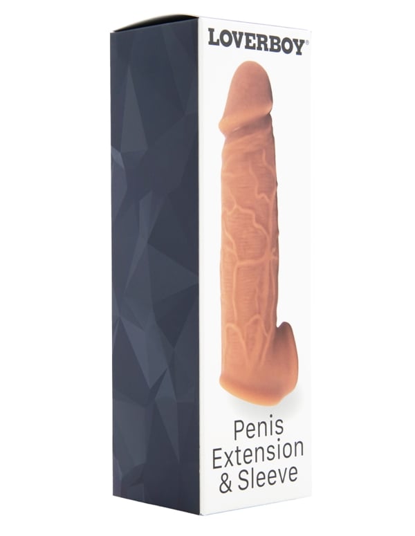 Loverboy Penis Extension & Sleeve ALT6 view Color: CAR