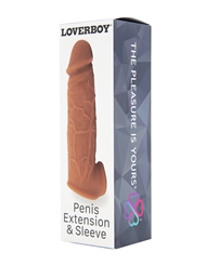 Alternate back view of LOVERBOY PENIS EXTENSION & SLEEVE
