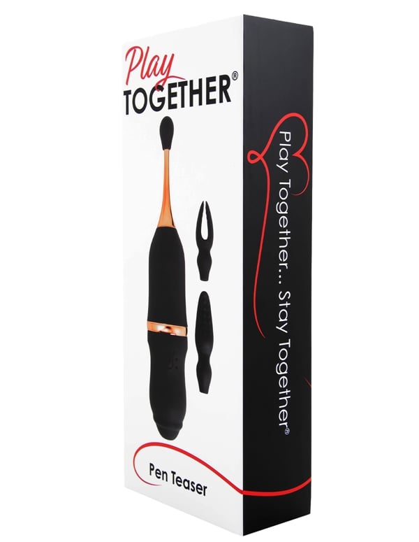 Play Together Pen Teaser Vibrator ALT1 view Color: BKG