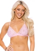 Additional PINK view of product ASTER LACE SOFT CUP BRALETTE with color code PK