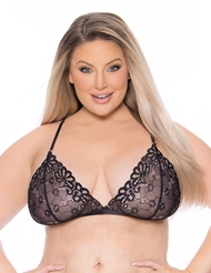 Front view of ASTER LACE SOFT CUP PLUS SIZE BRALETTE