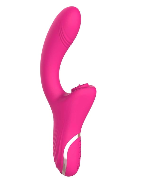 Playtime Clit Kisser Dual Stim Vibrator With Tongue default view Color: PK