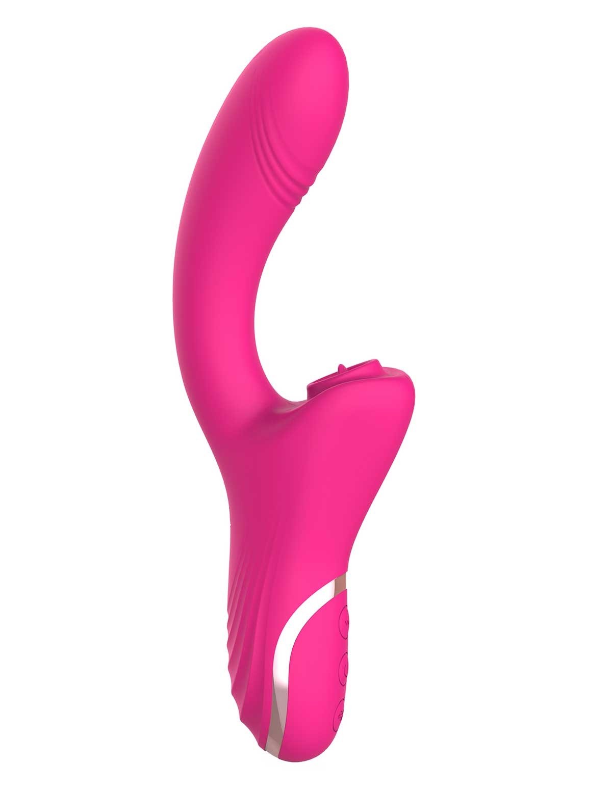 alternate image for Playtime Clit Kisser Dual Stim Vibrator With Tongue