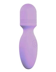 Front view of NEVER LONELY ON THE GO-O WAND MASSAGER