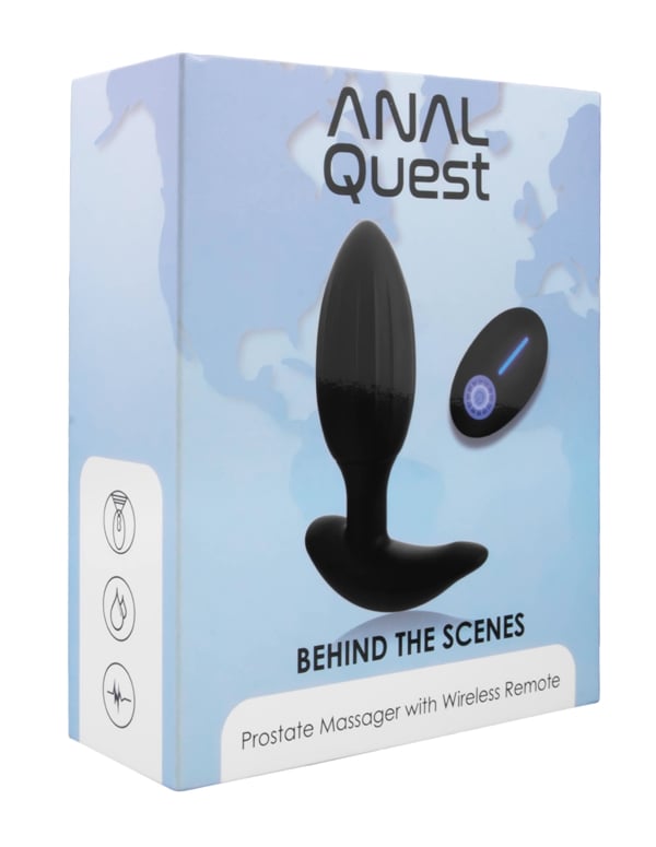 Anal Quest Behind The Scenes Prostate Massager ALT2 view Color: BK