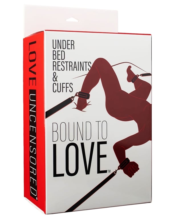 Bound To Love Under Bed Restraints & Cuffs ALT3 view Color: BK