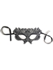 Additional BLACK view of product BOUND TO LOVE - SELENA BLACK LACE EYE MASK with color code BK