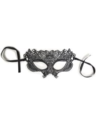 Additional  view of product BOUND TO LOVE SELENA BLACK LACE EYE MASK with color code BK