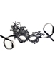 Additional BLACK view of product BOUND TO LOVE - DALIA BLACK LACE EYE MASK with color code BK