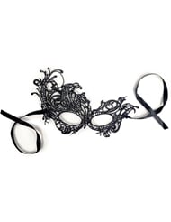 Additional  view of product BOUND TO LOVE DALIA BLACK LACE EYE MASK with color code BK