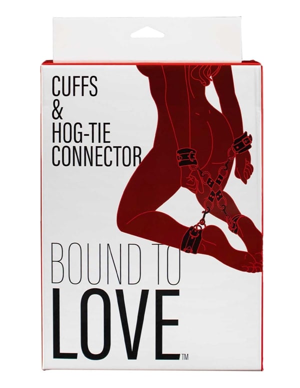 Bound To Love - Cuffs & Hog-Tie Connector ALT2 view Color: BK