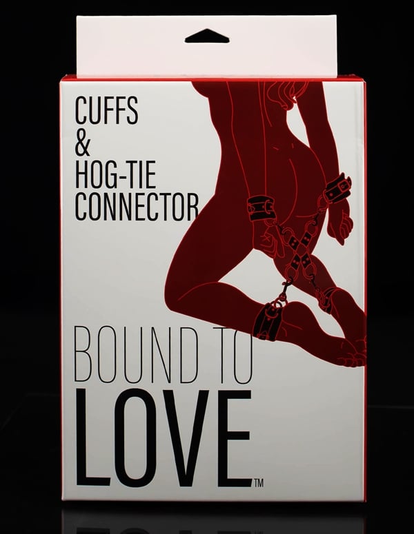 Bound To Love Cuffs & Hog-Tie Connector ALT2 view Color: BK