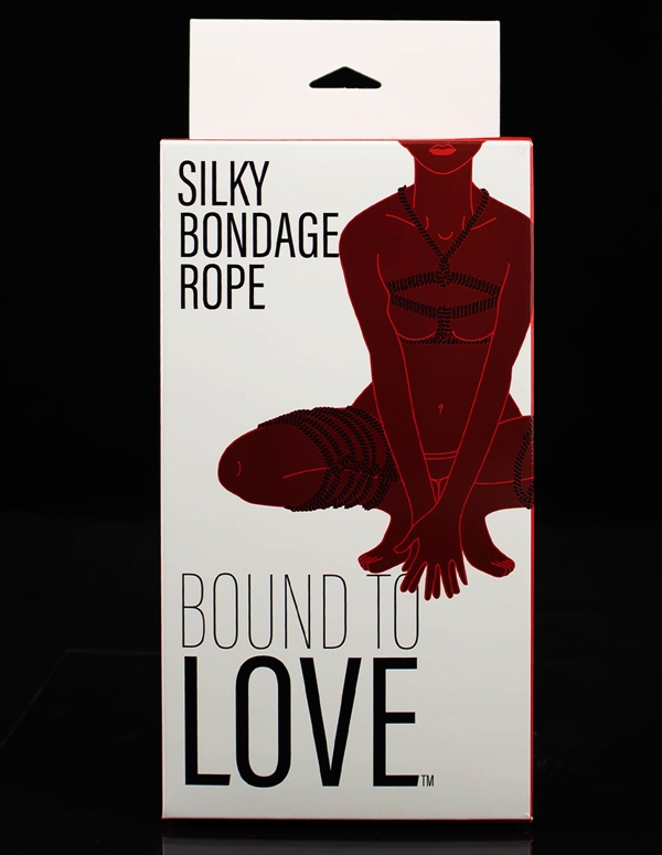 Bound To Love Silky Bondage Rope ALT2 view Color: BK
