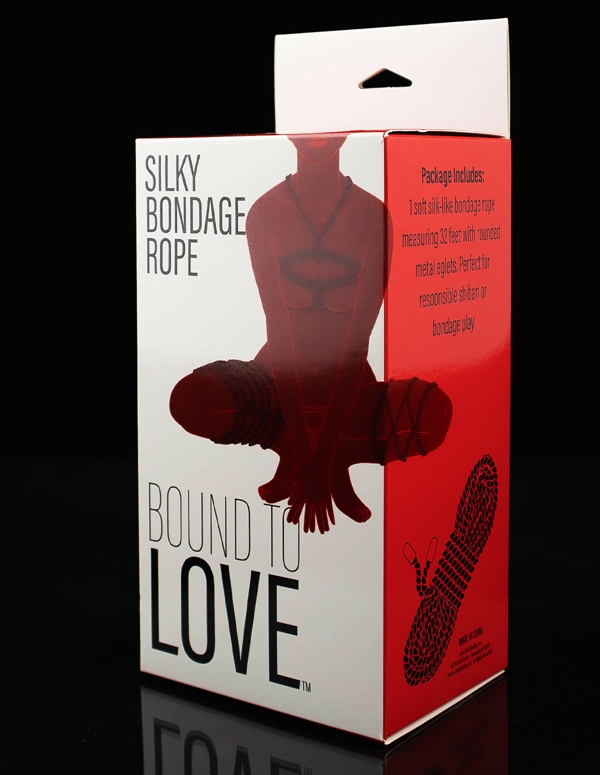 Bound To Love Silky Bondage Rope ALT3 view Color: BK