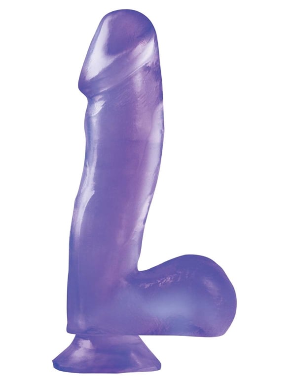 Basix Rubber Works 6.5 Inch Dong With Suction default view Color: PR