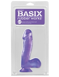 Alternate back view of BASIX RUBBER WORKS 6.5 INCH DONG WITH SUCTION
