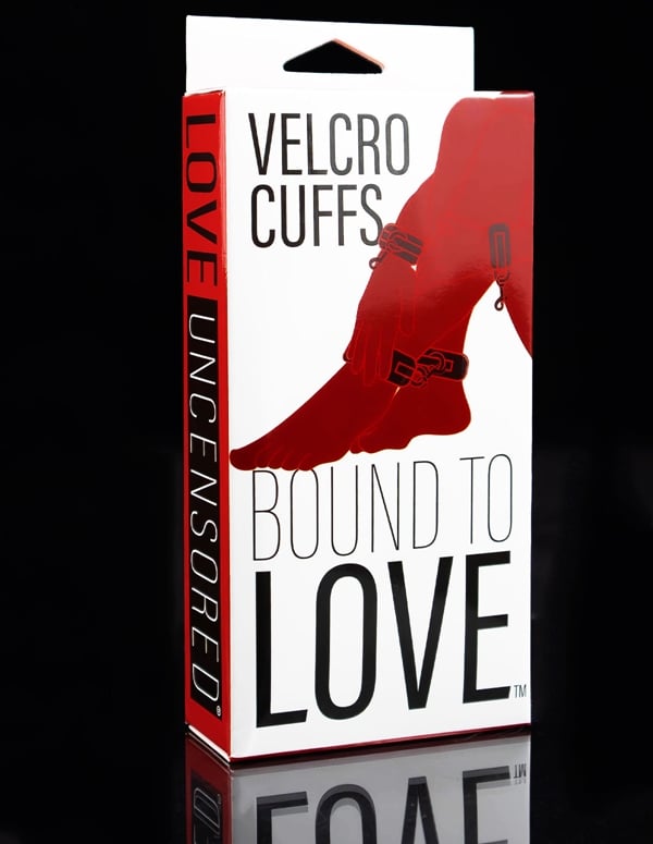 Bound To Love Velcro Cuffs ALT2 view Color: BK